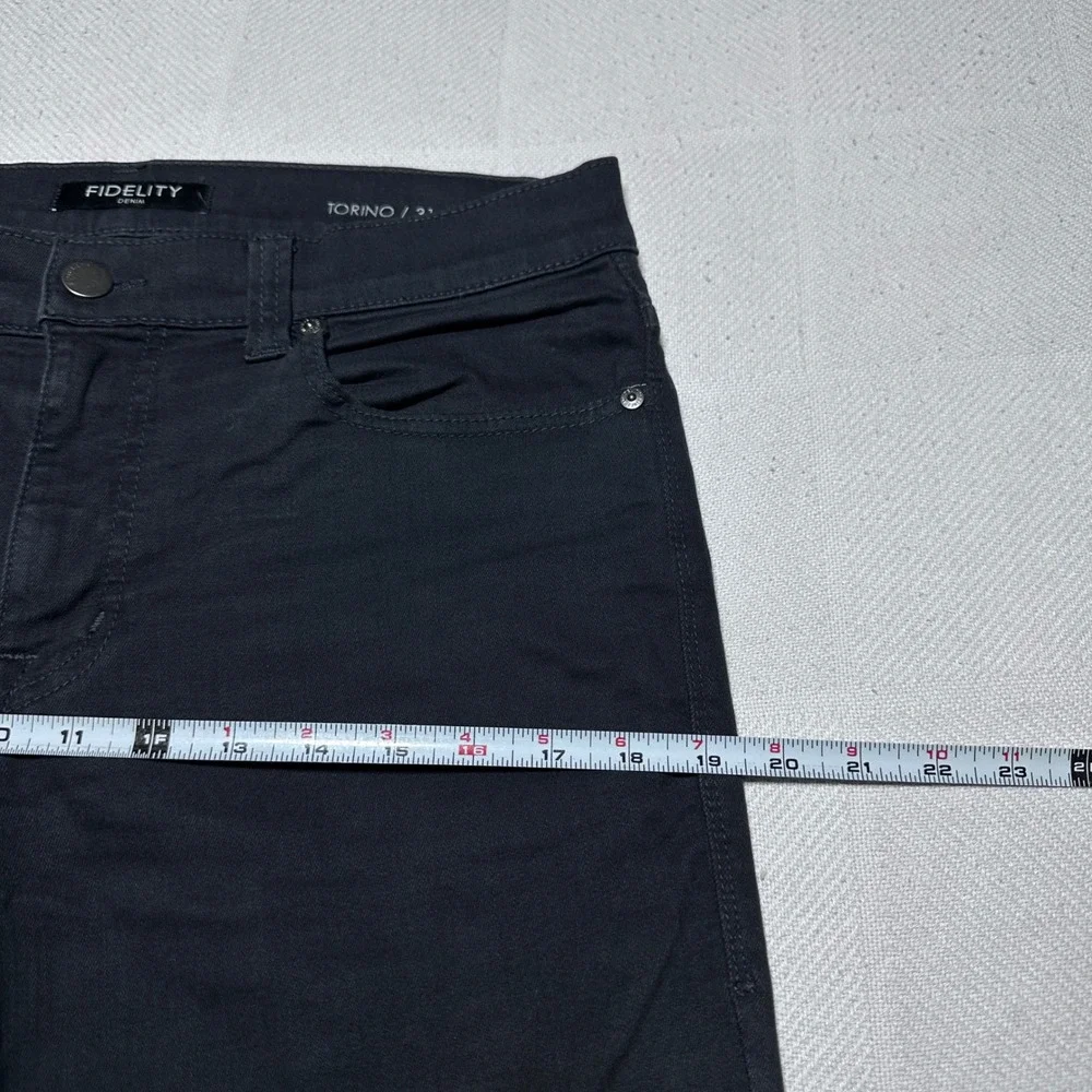 Fidelity Torino Jeans Mens 31x34 Slim Fit Stretch Made in USA Anchor Grey M21397